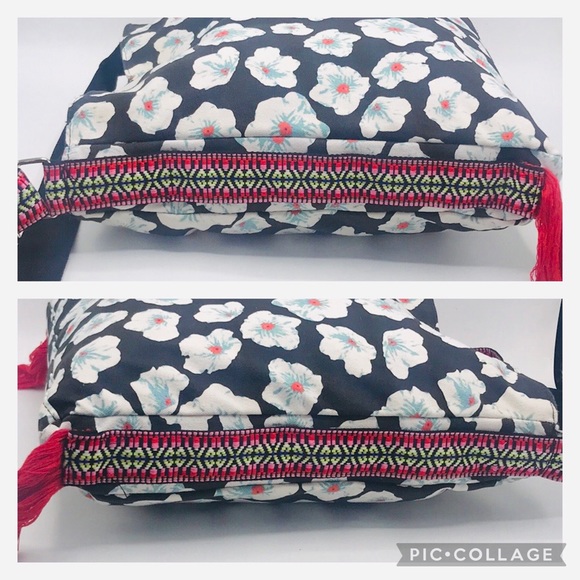 NWOT Floral Messenger Crossbody w/ Camera Strap - Picture 8 of 15